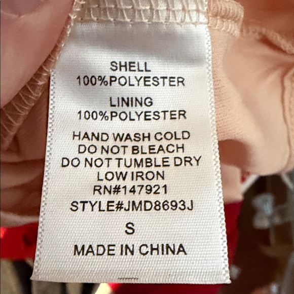 Just Me Red Lace Mini Dress - Picture 5 of 5